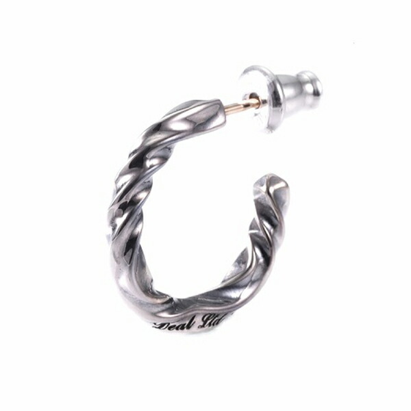 DEAL DESIGN ディールデザイン RT:HOOP シルバー フープピアス 1P 片耳用 シルバーピアス フープ ピアス DEAL LTD 有名ブランド おしゃれ メンズアクセサリー プレゼント シルバー950 SV950 スターリングシルバー 銀 シルバー ハーフフープ ピアス 片耳用 片売り ばら売り｜アリゼ