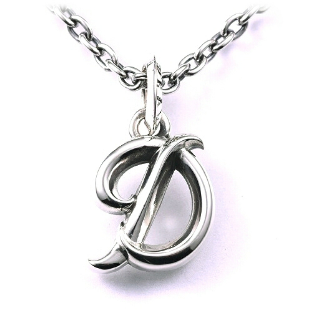 DEAL DESIGN ディールデザイン グレイスイニシャル D ペンダント メンズアクセサリー カップル ロック バイカー 老舗ブランド 有名ブランド 人気 アクセサリー プレゼント おしゃれ メンズアクセサリー レディースアクセサリー ギフト ペア イニシャル シルバー925