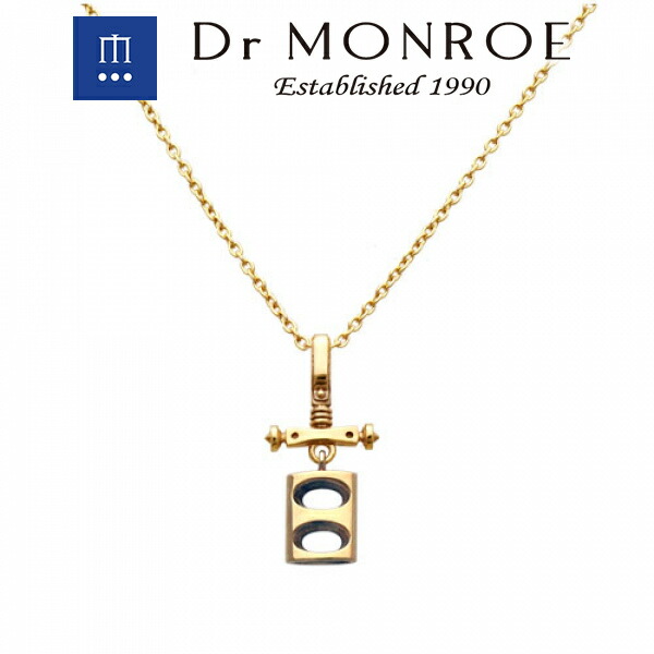 Dr MONROE ドクターモンロー K18オーバルホールペンダント ネックレス (チェーン付きペンダント) 10金 K10 Dr MONROE ドクターモンロー アクセサリー ミニマルなデザイン・大人の深みとさり気なさが最高に引き立つアクセ チェーン 穴 透かし 立体 ブランド|アリゼ