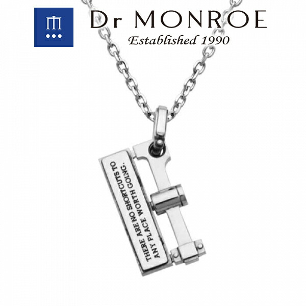Dr MONROE ドクターモンロー ギミックプレートペンダント(チェーンなし) メカ メカニカル 機械 マシン ビス Dr MONROE ドクターモンロー 銀 シルバーアクセサリー ミニマルなデザイン・大人の深みとさり気なさが最高に引き立つアクセ 英語 英字 英文 メッセージ リバーシブル|アリゼ