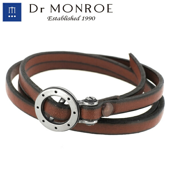 Dr MONROE ドクターモンロー レザーブレスレット シルバー ブレスレット メンズブレスレット ブレス Dr MONROE ドクターモンロー シルバーアクセサリー 銀 ミニマルなデザイン・大人の深みとさり気なさが最高に引き立つアクセ シルバー925 シルバーアクセ レザー メンズ