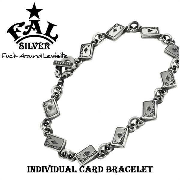 F.A.L IVC(インディビジュアルカード)ブレスレット シルバーブレスレット シルバー925 メンズ エフエーエル エフエーエル Fuck Around Lewisite ファックアラウンドルイサイト 想いをアクセに ゴシックホラーの作風を追求する国内ブランド エフエイエル FAL ブランド｜アリゼ 24,090円