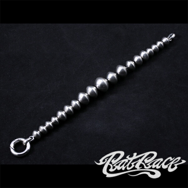 RAT RACE ラットレース R.A.W ビーズグラデーションブレスレット シルバーブレスレット ブレスレット 腕輪 シルバーアクセサリー シルバーアクセ ブレス 腕輪 メンズ シンプル ビーズ シルバーブレス Rat Another World ラットアナザーワールド｜アリゼ