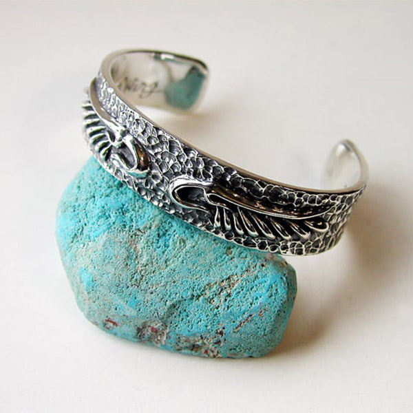 楽天市場】Give Me a Wing 平打ち バングル テクスチャー シルバー