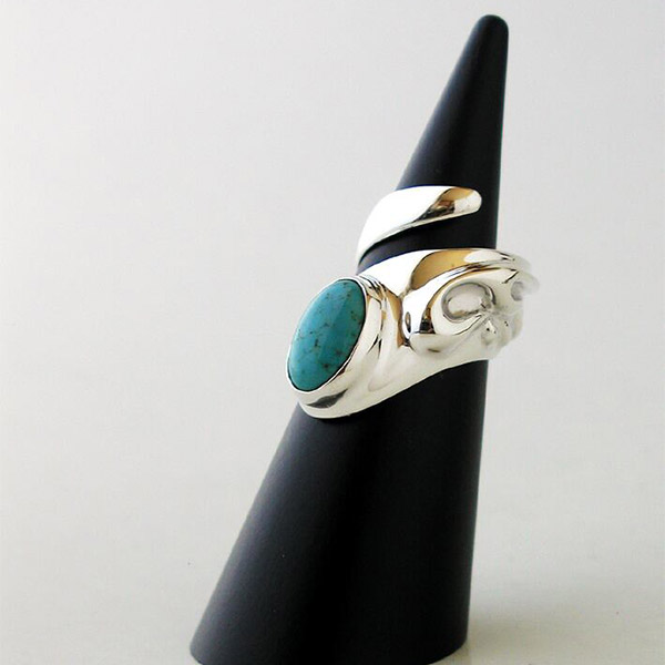 楽天市場】Bisbee Turquoise 14KYG Ring（ビズビーターコイズ