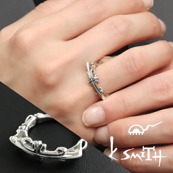 k-Smith 4連クロスリング　silver925 美品 k-Smith 4連クロスリング silver925 美品 K-SMITH アンティーク
