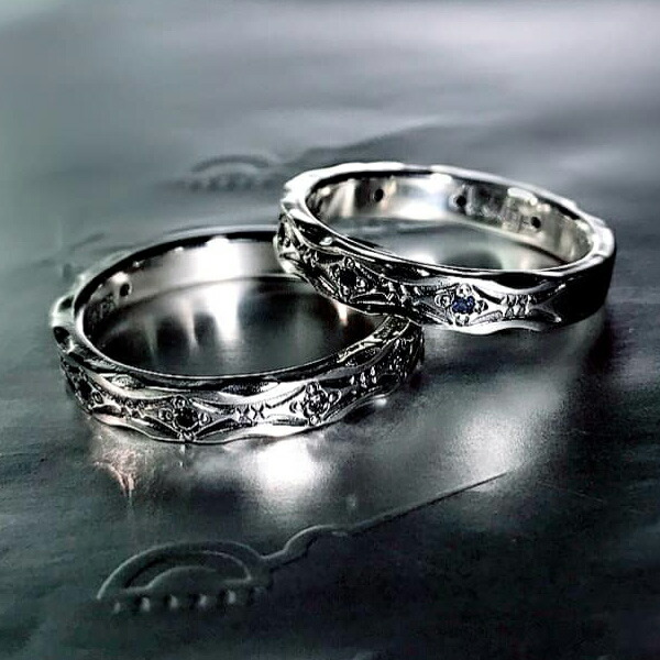 楽天市場】K-SMITH 選べる 2種類 ストーン シルバーピンキーリング 3