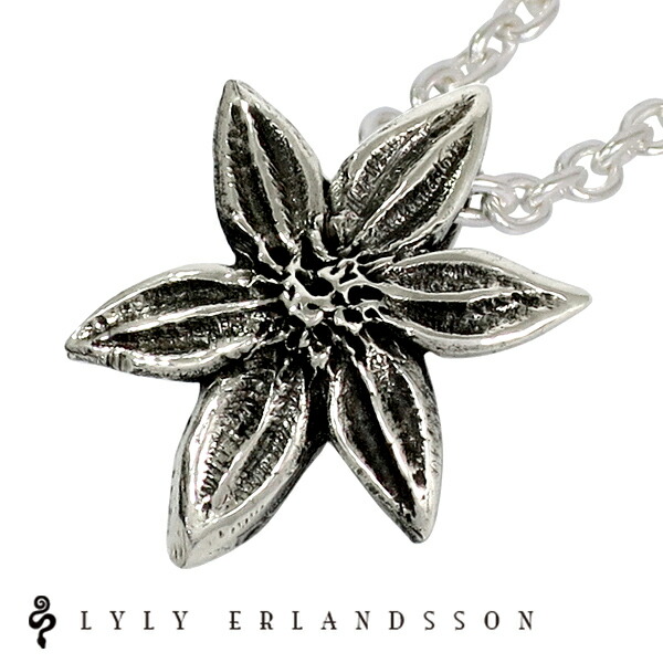 LYLY ERLANDSSON the BLOOM ペンダントトップ チェーンなし リリーエルランドソン ブルーム 花 ペンダント ザ・ブルーム リリーエルランドソン シルバーペンダントトップ 花 百合 スターリングシルバー 正規取扱店 LYLY ERLANDSSON シルバーアクセサリー ブランド