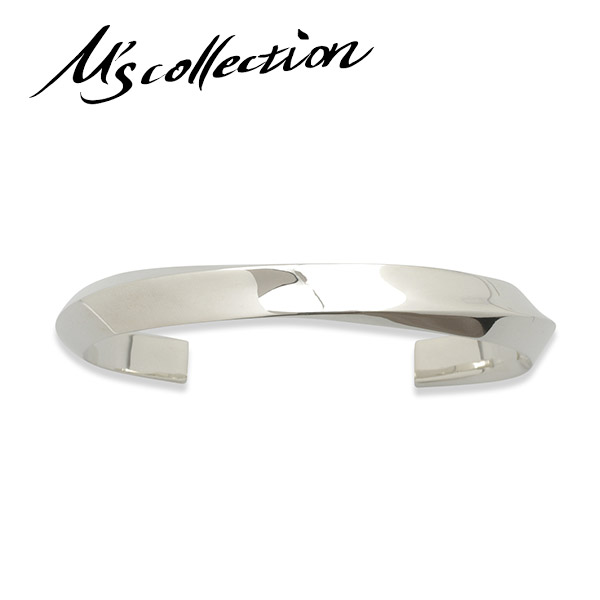 M's collection エムズコレクション ファインツイストバングル バングル シルバーバングル シンプル ツイスト シルバー925 シルバー ブレスレット ブレス ねじり メンズ レディース 腕飾り ブランド 人気 ストリート おしゃれ