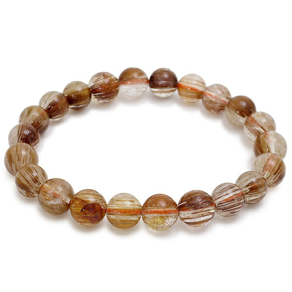 パワーストーンブレスレット オレンジルチル 楽天市場】8.4mm 17cm オレンジルチルクォーツ ブレスレット
