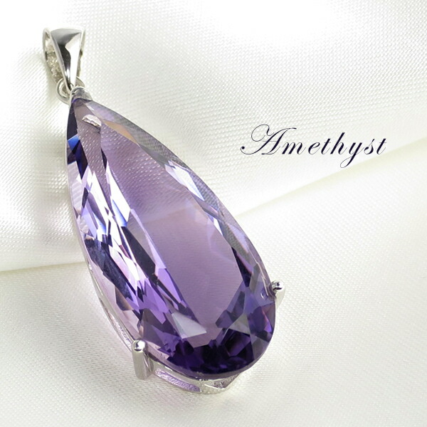 ペンダントトップ  ヘッド 天然石  水晶 アメジスト アクセサリー ネックレス 楽天市場】天然 アメジスト シルバー ペンダントトップ ドロップ