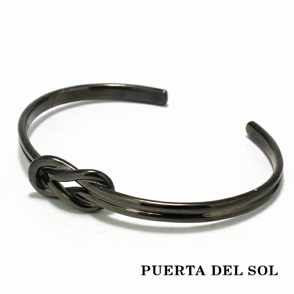 プエルタデルソル ブラックチタンコーティング バングル　シルバー950 楽天市場】PUERTA DEL SOL チェス Pedestal ブラックバングル