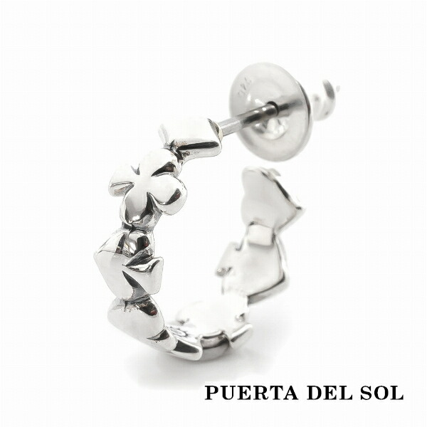 PUERTA DEL SOL スペード ハート クラブ ダイヤ トランプスート ピアス シルバー950 イヤリング プレゼント ユニセックス 銀 ギフト アクセサリー SV950 プレゼント ブリタニアシルバー おしゃれ アクセサリー ギフト イヤリング