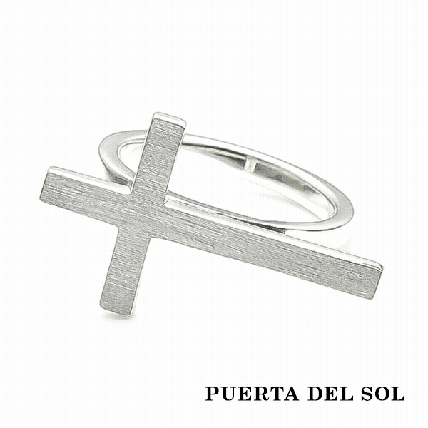 PUERTA DEL SOL Destroy 破壊 クロス 十字架 リング(7号～23号) シルバー950 ユニセックス シルバーアクセサリー アクセサリー シルバーリング シルバーアクセサリー ギフト 銀指輪 人気 人気 シルバー950 ユニセックス