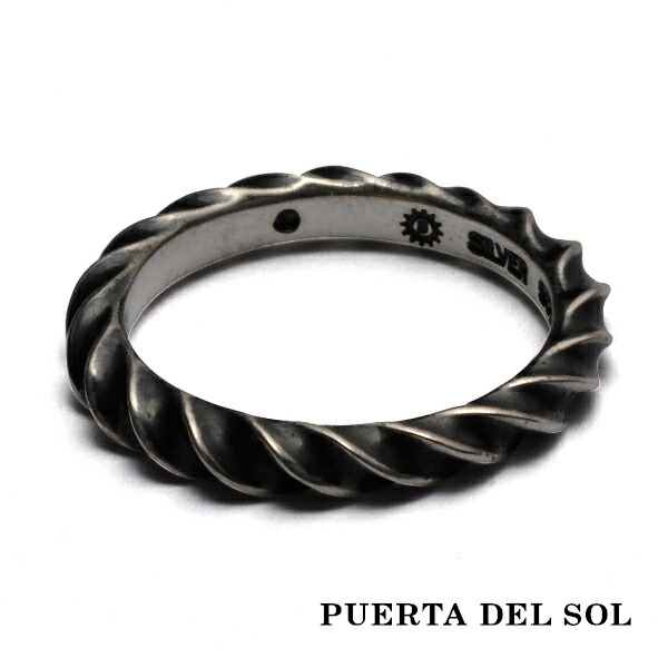 PUERTA DEL SOL インパラホーン リング(7号~25号) シルバー950 ユニセックス シルバーアクセサリー 銀 SV950 シルバーアクセサリー メンズリング ブリタニアシルバー おしゃれ ギフト メンズリング シルバーリング ユニセックス|アリゼ