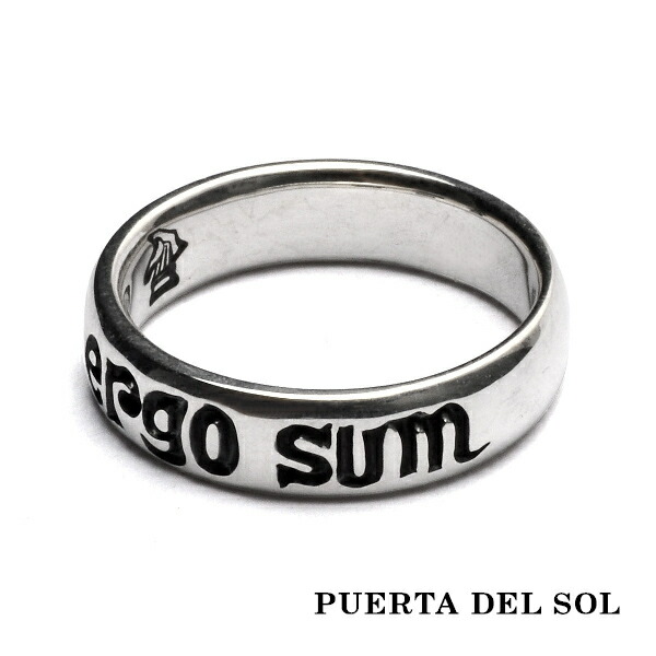 PUERTA DEL SOL Cogito ergo sum コギトエルゴスム リング(7号～23号) シルバー950 ユニセックス メンズリング ブリタニアシルバー プレゼント ブリタニアシルバー ギフト アクセサリー シルバー950 銀指輪 銀指輪