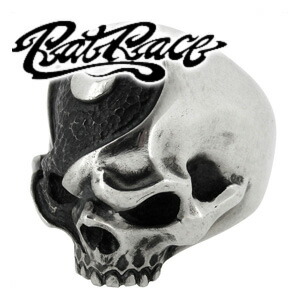 RAT RACE ラットレース タオ スカル シルバーリング 7～30号 シルバーアクセサリー メンズ リング 男性用 シルバーアクセサリー シルバーアクセ 指輪 スカル ドクロ メンズ ガイコツ 骸骨 リング シルバーリング RAT RACE ラットレース タオのマークが独創的な佇まい 47,520円