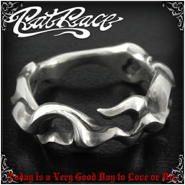 RAT RACE ラットレース アンデュレートシャープフレア シルバー リング 7～30号 シルバーアクセサリー シルバー925 リング メンズ リボン アクセサリー 指輪 ブランド RAT RACE ラットレース 炎の流れをイメージしたウェーブリング 男性用 メンズリング 男性用指輪｜アリゼ