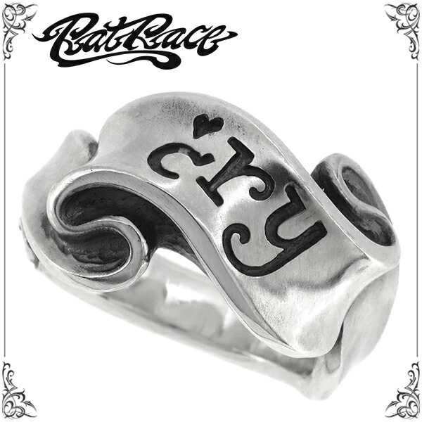 RAT RACE ラットレース r.l.d リボンリング クライ シルバーリング 5～30号 シルバーアクセサリー メンズ シルバーリング メンズ レディース 指輪 シンプル リボン r.l.d ラットラブデザイン しなやかなリボンにハートとcryの文字を刻んだリング リング 男性用 シルバー925