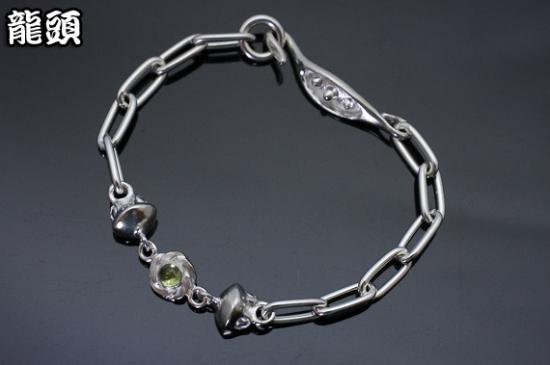 龍頭 小花×蛙玉 ブレスレット 天然石 レディース シルバー シルバーブレスレット レディースブレスレット 女性 彼女 レディース ブレスレット シルバーアクセサリー ギフト 人気 龍頭 プレゼント ブランド おしゃれ ブレス メンズ 伝統技法 25,025円