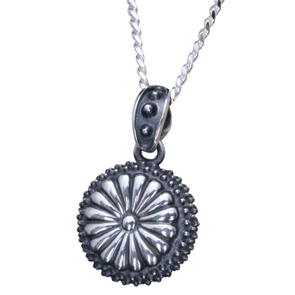 龍頭 霰×菊紋 ネックレス チェーン付き ペンダント メンズ シルバー シルバーネックレス メンズネックレス 花 伝統技法 人気 ギフト 彼氏 ペンダント 男性 ：日本の国花である菊をモチーフとした、日本の文化や歴史を尊ぶシルバーネックレス おしゃれ