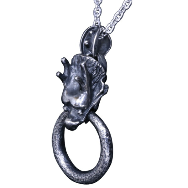 龍頭 龍頭 ネックレス チェーン付き ペンダント メンズ シルバー シルバーネックレス メンズネックレス 竜 シルバー950 ドラゴン 彼氏 ペンダント おしゃれ 人気 伝統技法 ブランド 龍 男性 ギフト