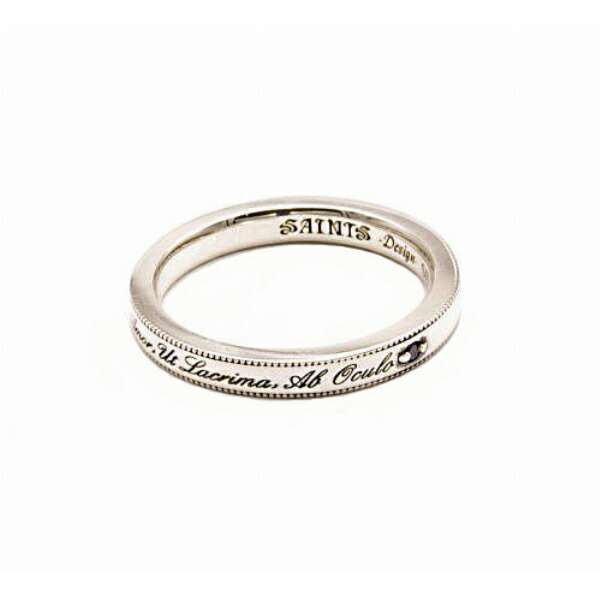 SAINTS セインツ ブラックダイヤモンドメッセージリング シルバー925 シルバーアクセサリー 銀 SV925 シルバー925 シルバーアクセサリー 銀 SV925 スターリングシルバー シルバーリング 銀指輪 指輪 メンズリング レディースリング 人気 ブランド アクセサリー ギフト