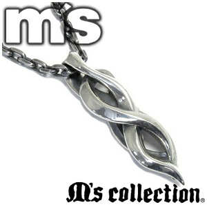 エムズコレクション トライバル ライン シルバーネックレス ハード メンズ ネックレス シルバー925 メンズ ネックレス 925シルバーアクセサリー スターリング ハード 炎が滴り落ちる スタイリッシュ＆ハードなネックレス silver メンズネックレス 男性用ネックレス