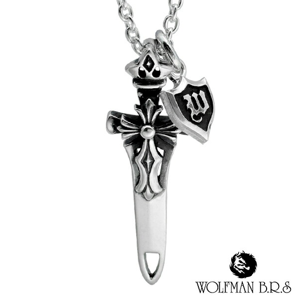 ウルフマン セイクリッド ブレード シングル ペンダント チャーム ネックレス チェーン付き シルバー925 シルバーアクセサリー スターリングシルバー シルバーネックレス シルバーペンダント メンズネックレス メンズペンダント メンズアクセサリー メンズアクセ