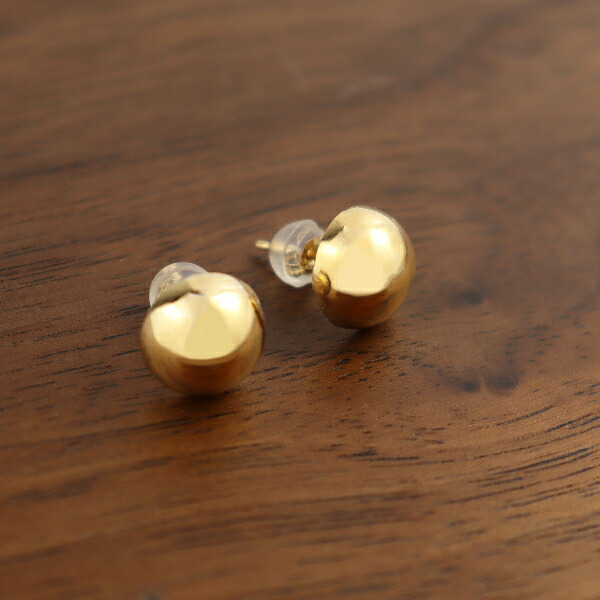 K18 丸玉ピアス ボール 半球 2P 両耳用 10mm 18金 18k 球体 丸玉 ピアス ゴールド イエローゴールド 大ぶり レディースアクセサリー Women's Jewelry Ladies 贈り物 1cm 10mm ゴールドピアス YG スタッドピアス スタッズピアス ボリューム 存在感 大人 パーティー デイリー｜アリゼ