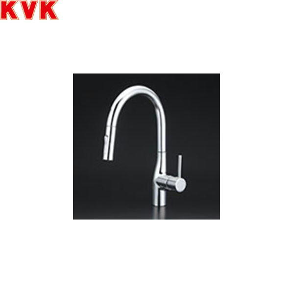 KM6061V11EC KVK流し台用シングルレバー式シャワー付混合水栓 一般地仕様 送料無料()｜みずらいふ