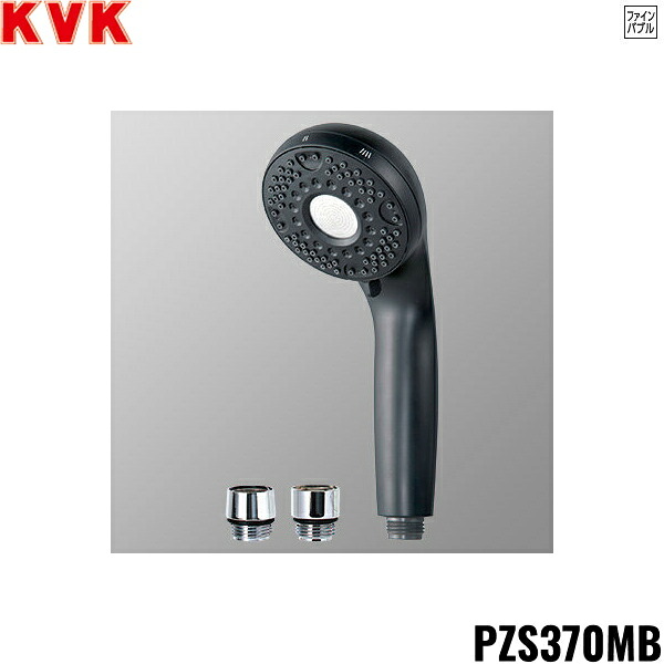 PZS370MB KVK ウルトラファインバブル シャワーヘッド マットブラック 他社対応シャワーヘッドアタッチメント付 送料無料()