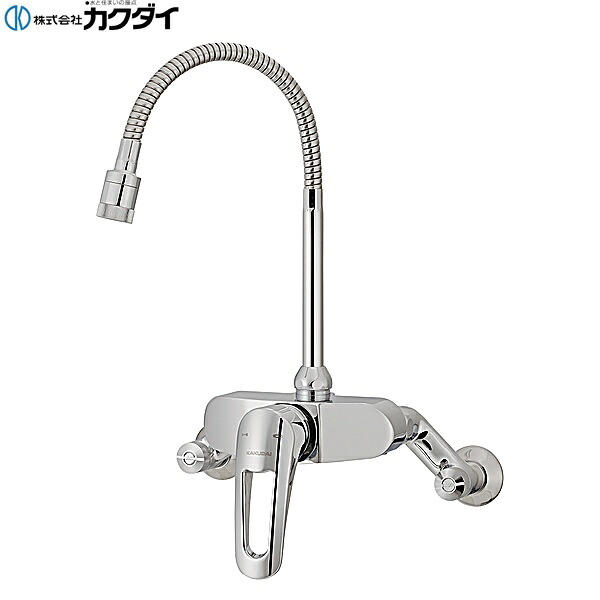 192-027 カクダイ KAKUDAI シングルレバー混合栓 シャワーつき 送料無料()｜みずらいふ