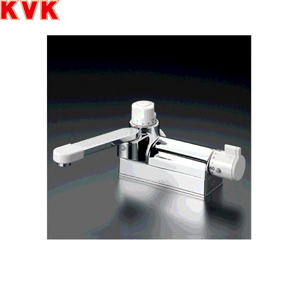KM298ZG KVKデッキ形定量止水付サーモスタット混合水栓 寒冷地仕様 送料無料()