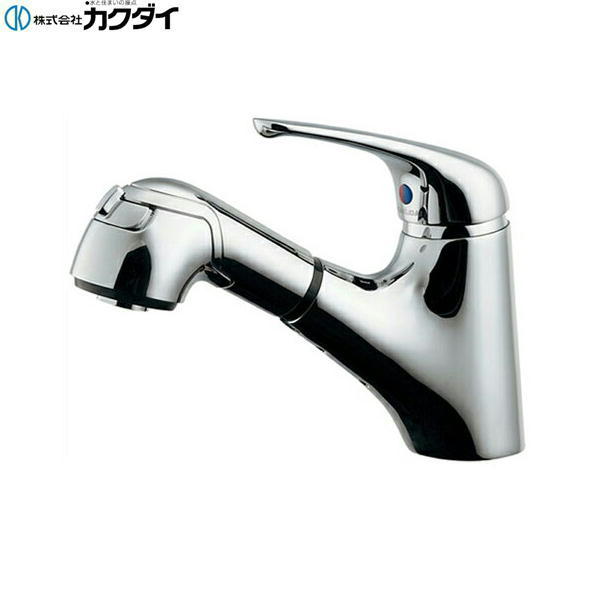 184-022K カクダイ KAKUDAI シングルレバー引出し混合栓 寒冷地仕様 送料無料()｜みずらいふ