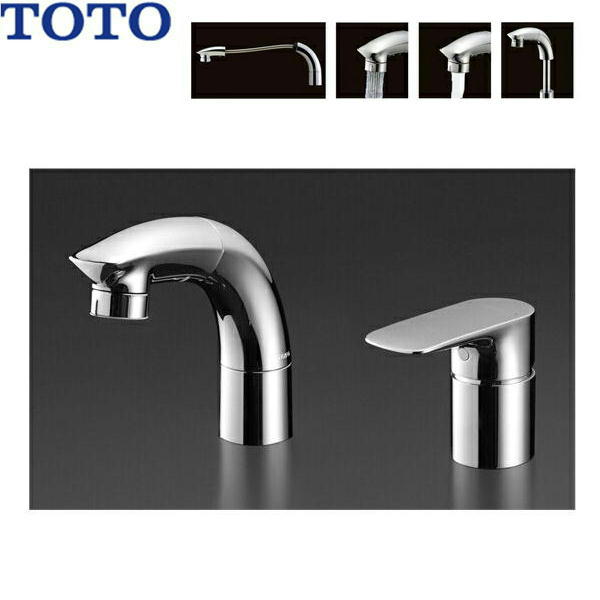 ひらりん　台所用水栓　TOTO TKS05301J TOTO 【TKS05301J】 台付シングル混合水栓（エコシングル、共用