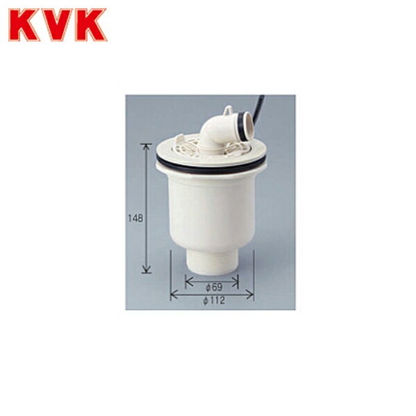 ZVR32N KVK縦引排水トラップ 送料無料()