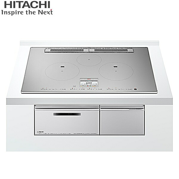 HT-N100STWF(S) 日立 HITACHI ビルトインIHクッキングヒーター N100Tシリーズ 3口IH 鉄・ステンレス対応 幅75cm プレミアムシルバー 送料無料()｜みずらいふ 174,495円