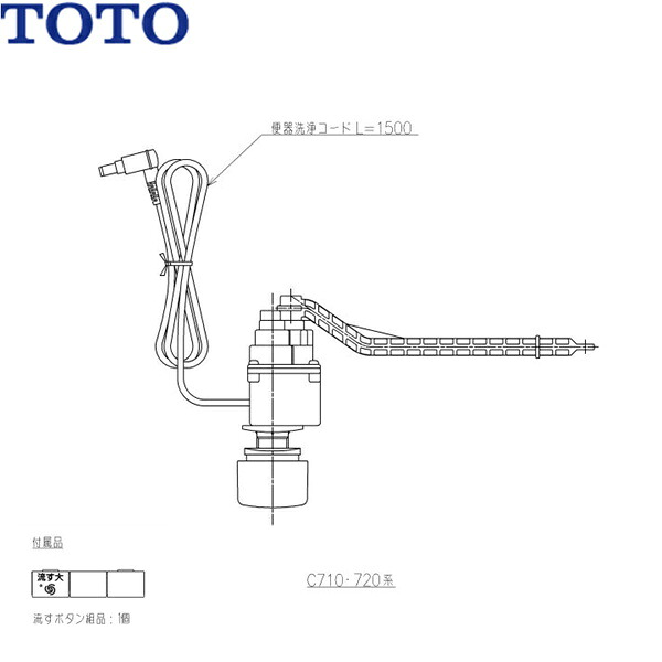 TCA529 TOTO ウォシュレット AFタイプ用 リモコン便器洗浄ユニット 送料無料()｜みずらいふ