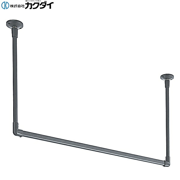 252-001B-GY カクダイ KAKUDAI ランドリーハンギングバー ワイド 送料無料()|みずらいふ
