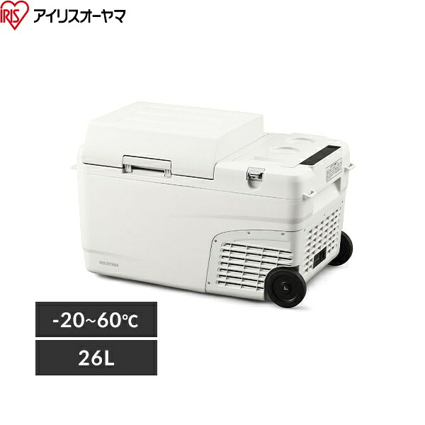IPDW-B3A-W アイリスオーヤマ 充電式ポータブル冷温庫 26L ブラック 送料無料()
