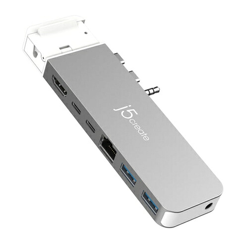 j5create JCD395 USB4 MacBook Pro／Air専用 7in1 マルチアダプター スペースグレー｜キムラヤ店