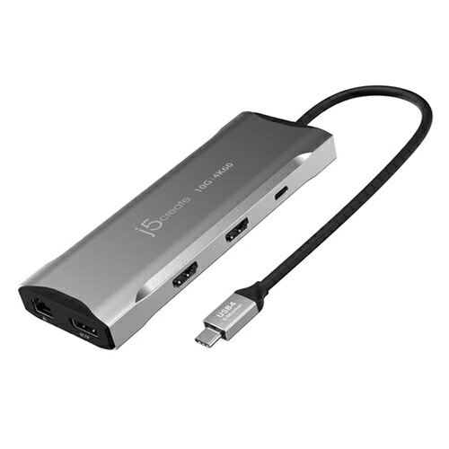 j5create JCD397 USB3.2 MST USB-C 11in1マルチアダプター スペースグレー｜キムラヤ店