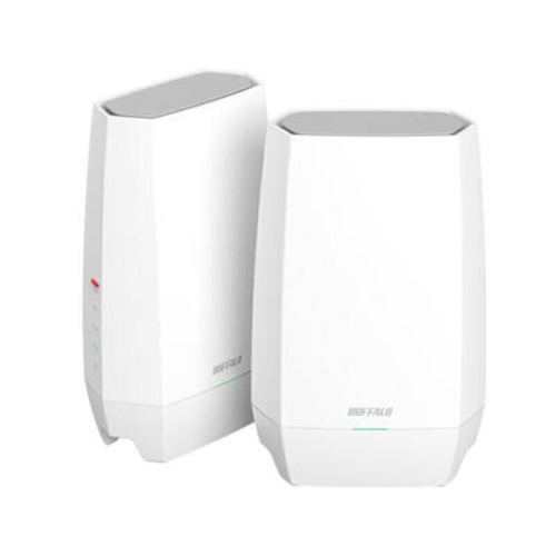 BUFFALO WNR-5400XE6P/2S 無線電話ルータ EasyMesh有りの実輪っか済み2台書き割り Wi-Fi6E（11ax）相応う AirStation WNR5400XE6P/2S