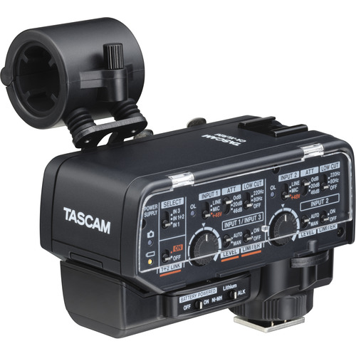TASCAM CA XLR2D AN 銀鏡レスカメラ相応うXLRマイクロホンアダプタ ニコン用 タスカム 黒いこと