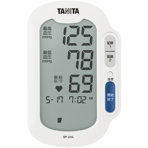 タニタ BP224L 上腕式血圧計 白いこと