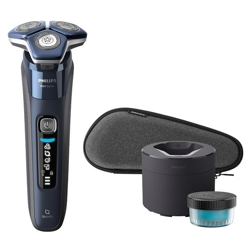PHILIPS S7885／50 情の籠もった\u0026素っ気ない灯し火電気カミソリ 7000続きもの クイッククリーンポッド付 メタリックネイビー