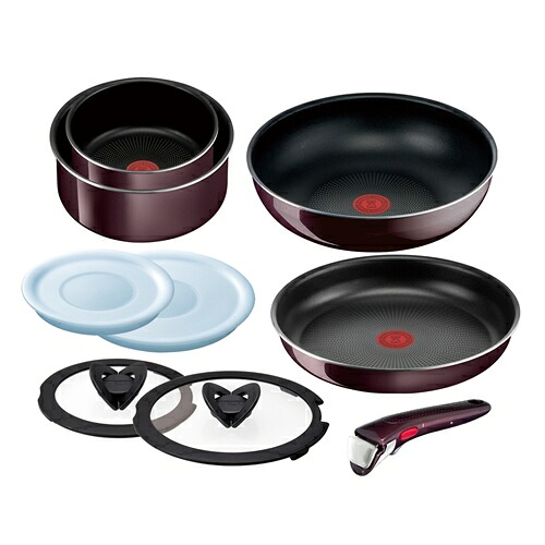 【在庫限り】ティファール(T-FAL) L43991 インジニオ・ネオ ヴィンテージボルドー・インテンス セット9【ガス火専用】|キムラヤ店
