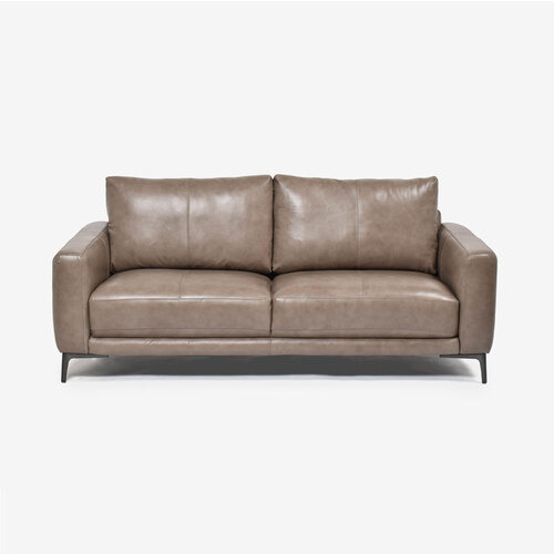 大塚家具 ソファ 幅192cm「L／S STYLISH-68 エルエススタイリッシュ」革ストーングレー色 #FP／S-620E 総革張り