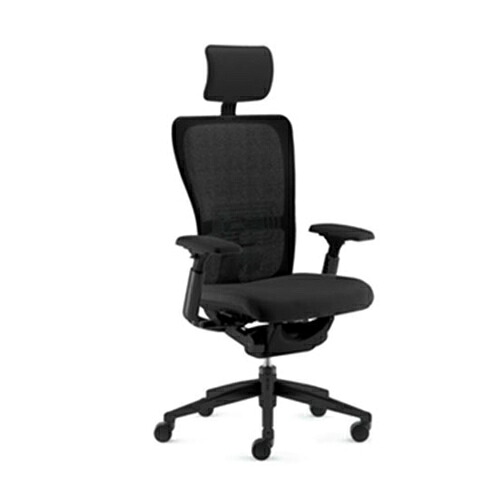 大塚家具 デスクチェア 「ゾディチェア SESZEM7-TRF」 ブラック ヘッドレスト付